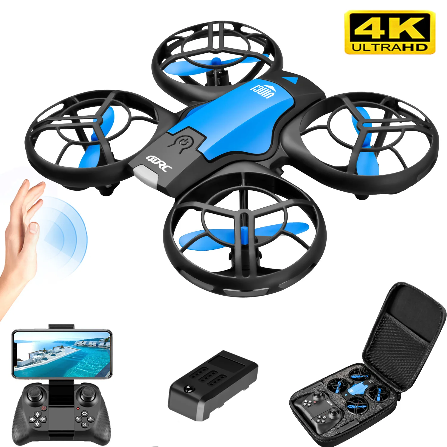 Drone Camera 4K - Nouveau mini drone V8 4K professionnel