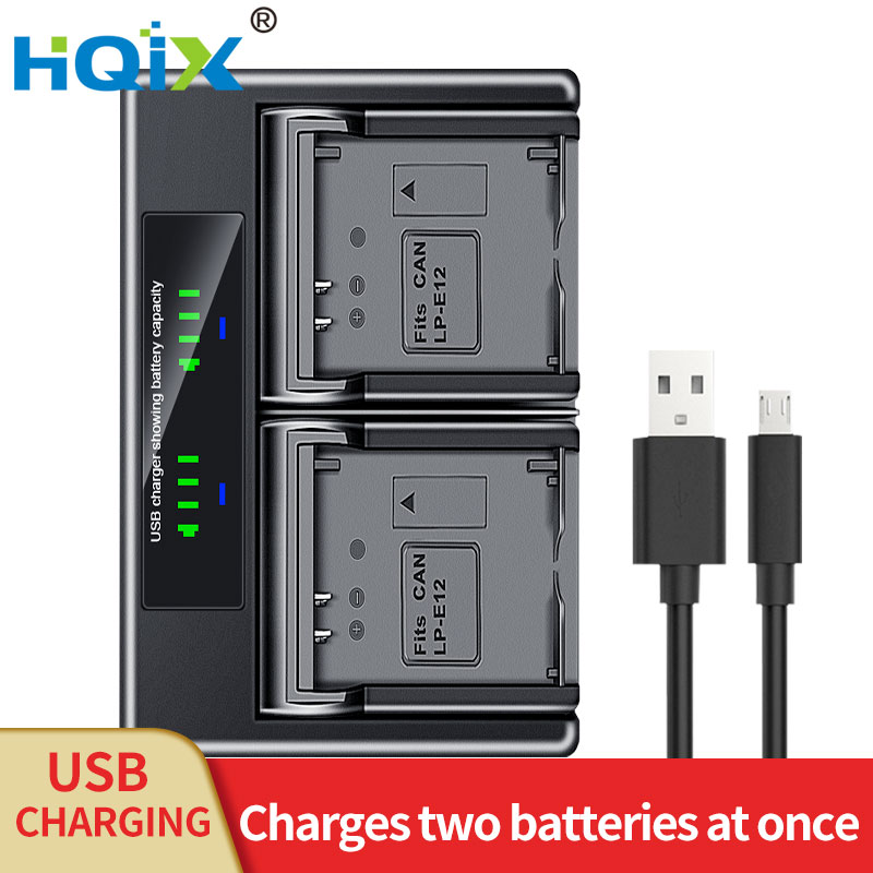 Canon Camera Eos M50 Mark Ii - Chargeur double pour batterie LP-E12 pour