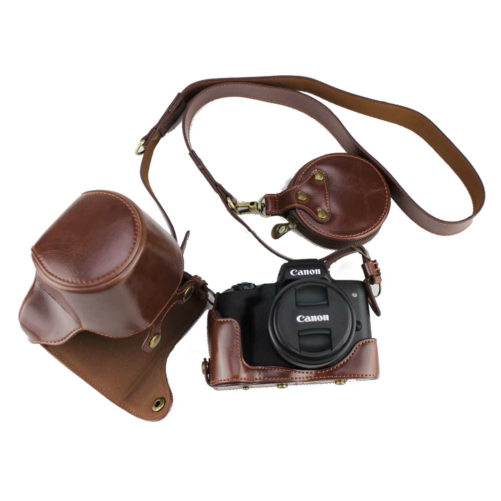 Canon Camera Eos M50 Mark Ii - Étui de luxe en cuir Pu