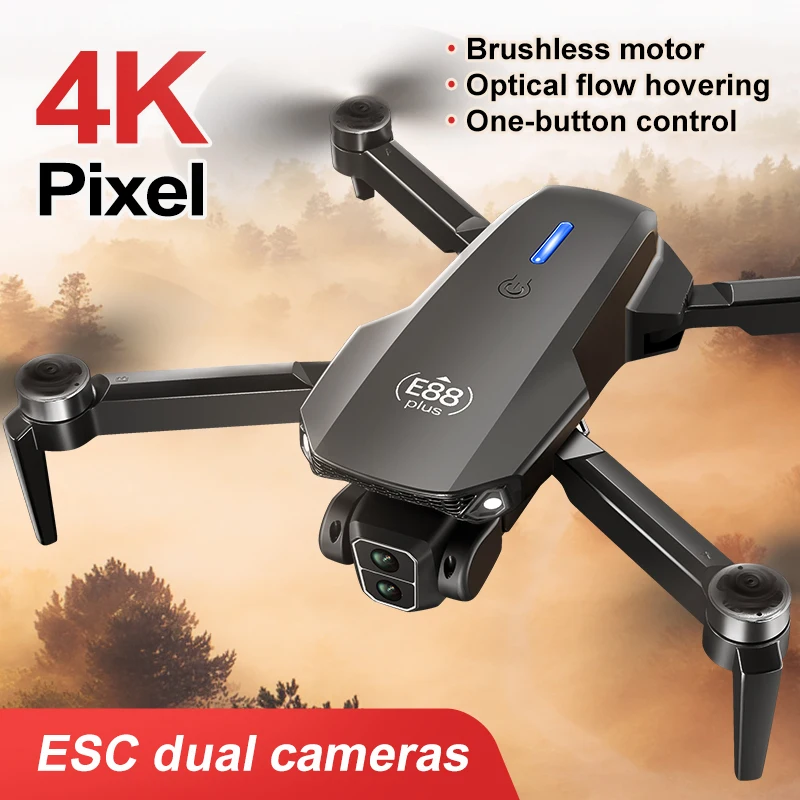 Nouveau drone quadrirotor E88  - Drone Camera 4K avis et prix