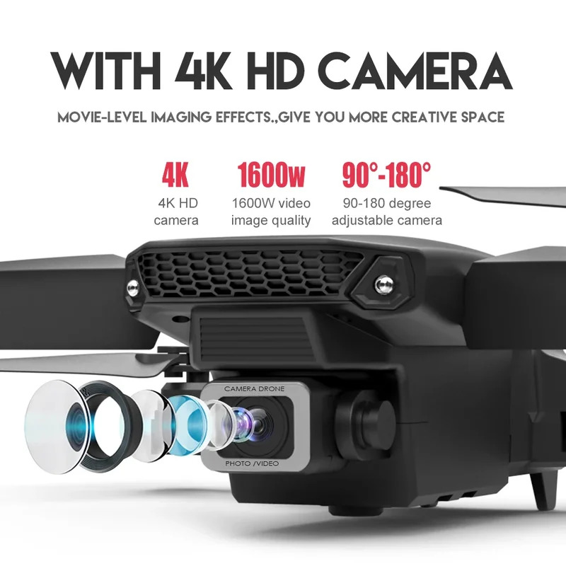 Le Drone pliant intelligent E8 - Drone Camera 4K avis et prix