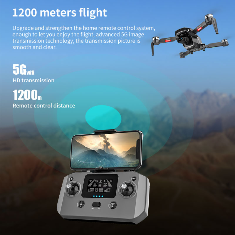 Drone L106 Pro 3 5G WIFI FPV P - Drone Camera With Gimbal avis et prix
